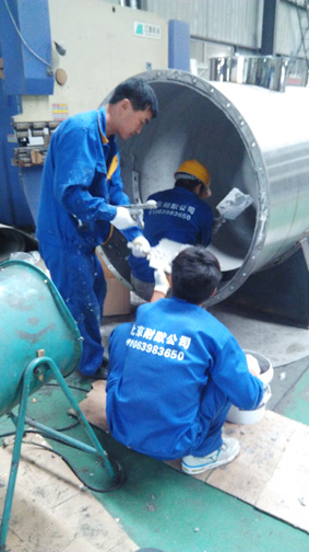 大上海陶瓷涂層現(xiàn)場(chǎng)施工